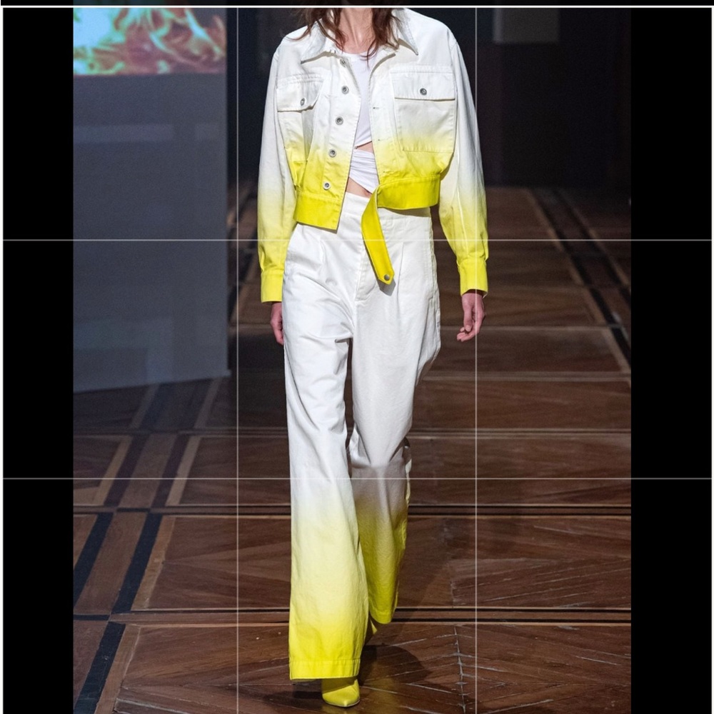 Yellow Tie Dye Ombre high rise Wide Leg Pants
UNRAVEL PROJECT